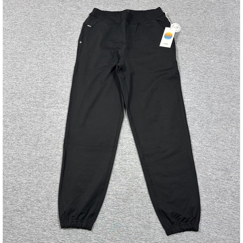 Vuori Coronado Jogger Sweatpants Mens Small Black Heather Performance Gym NEW